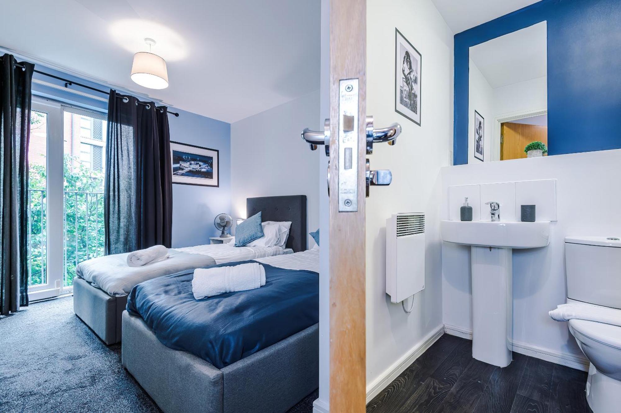 2 Bed Apartment With Balcony Private Parking Near Etihad Stadium, Coop Live Манчестер Екстер'єр фото